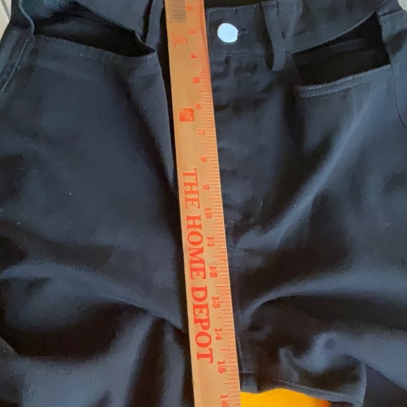 WE WORE WHAT Black Cut Out Straight Twill Denim Size 28, NWT - Picture 9 of 16